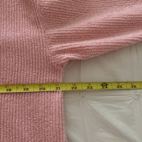 Rare vintage Stan Herman Signature II pink chenille robe with teddy bear - Picture 5 of 10